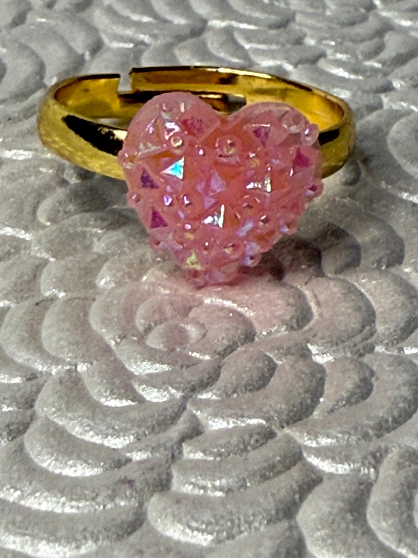 Small Neon Iridescent Hearts