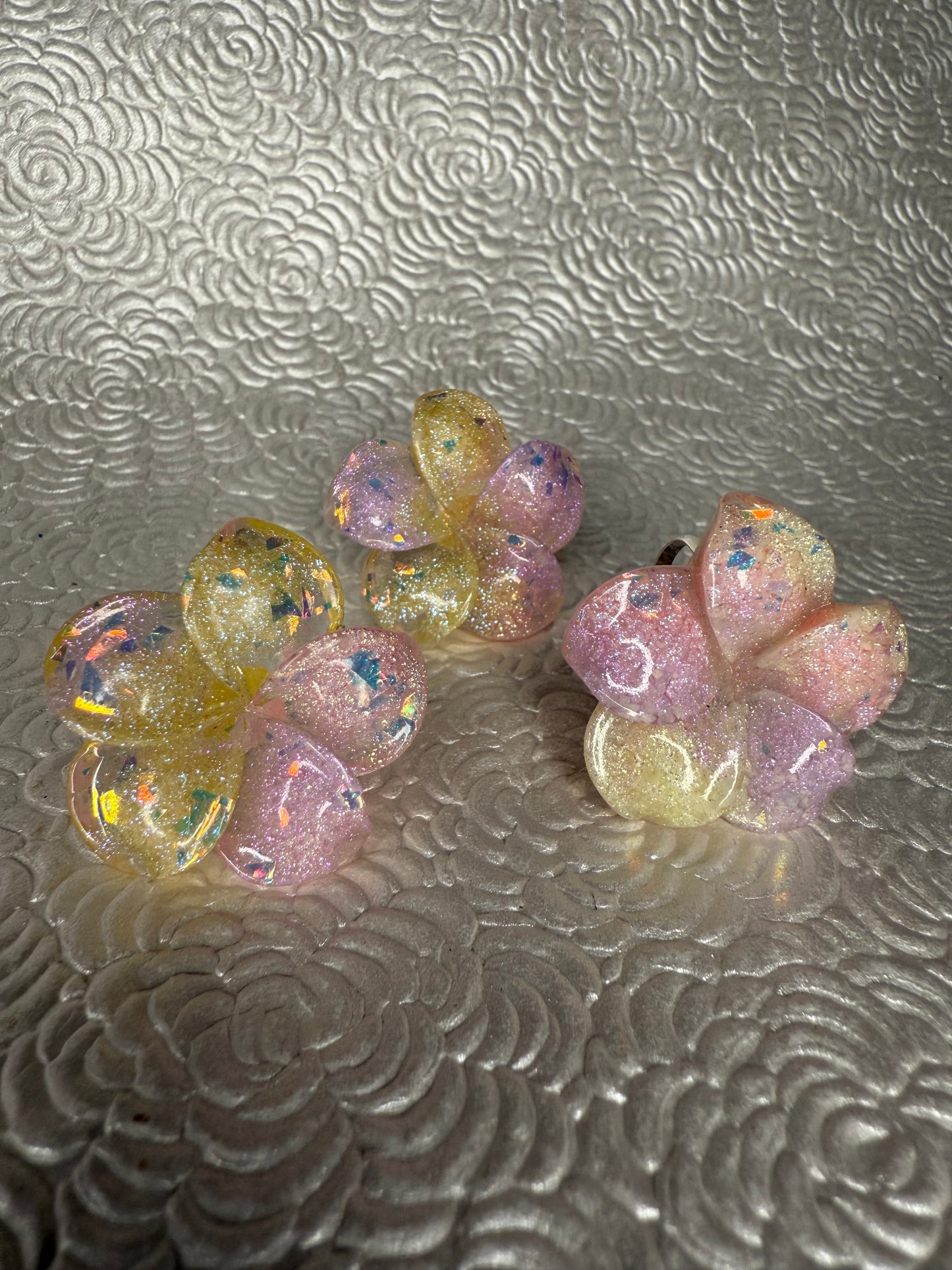 Flower Ring Style 10 - Shimmer & foil