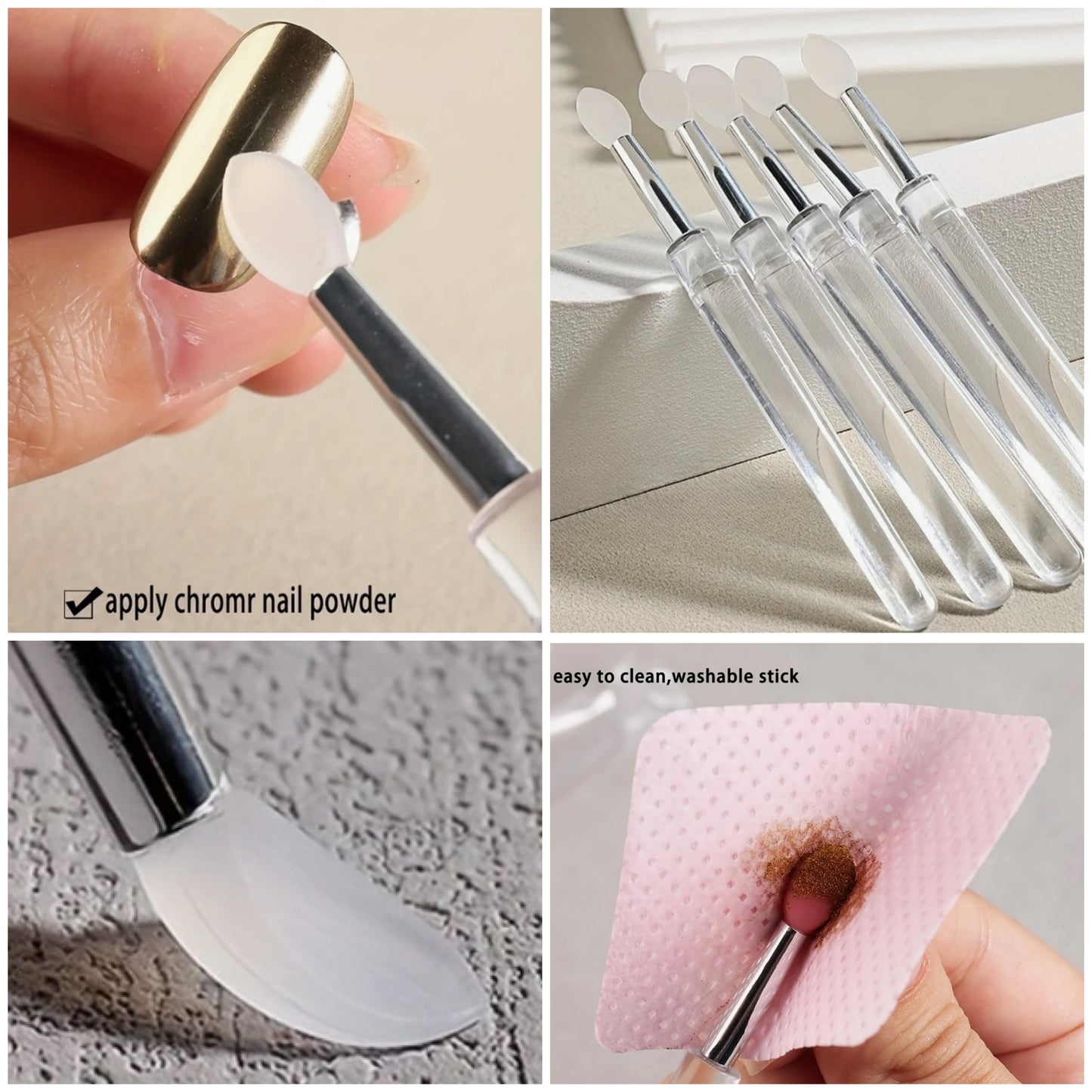 Reusable Silicone chroming brush