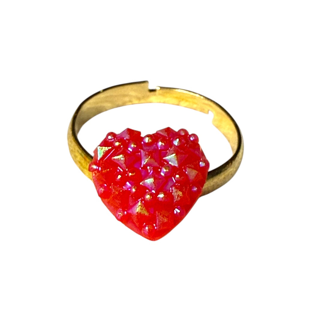 Small Neon Iridescent Hearts