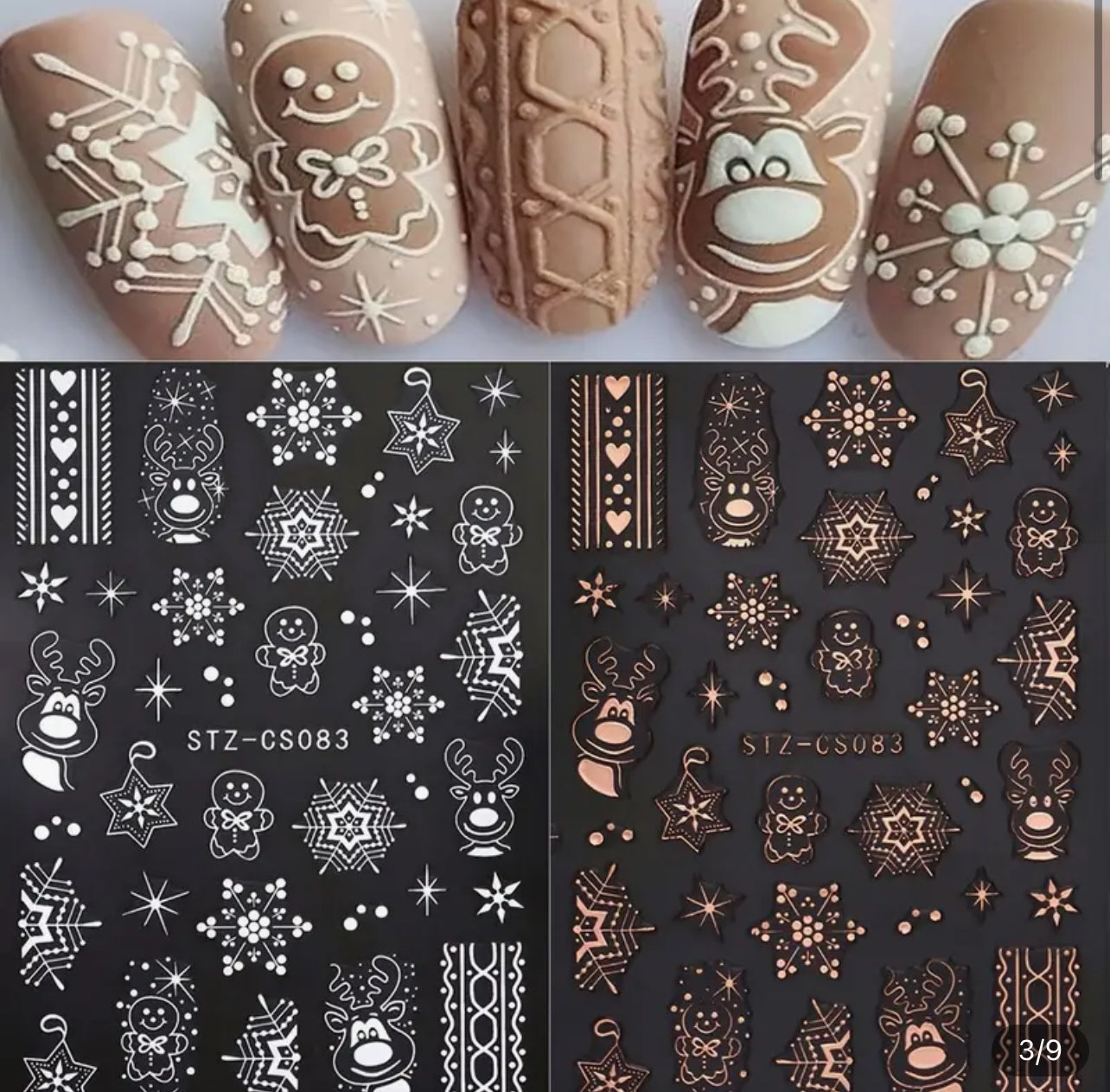 Christmas & New Years Nail Stickers