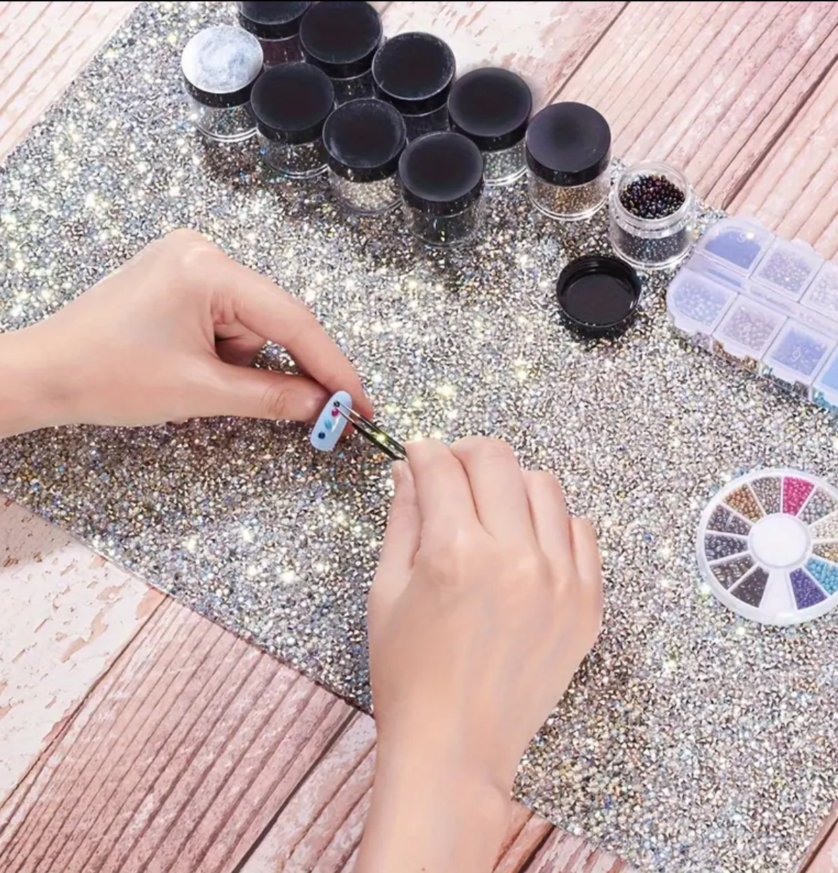 Rhinestone Nail Mat