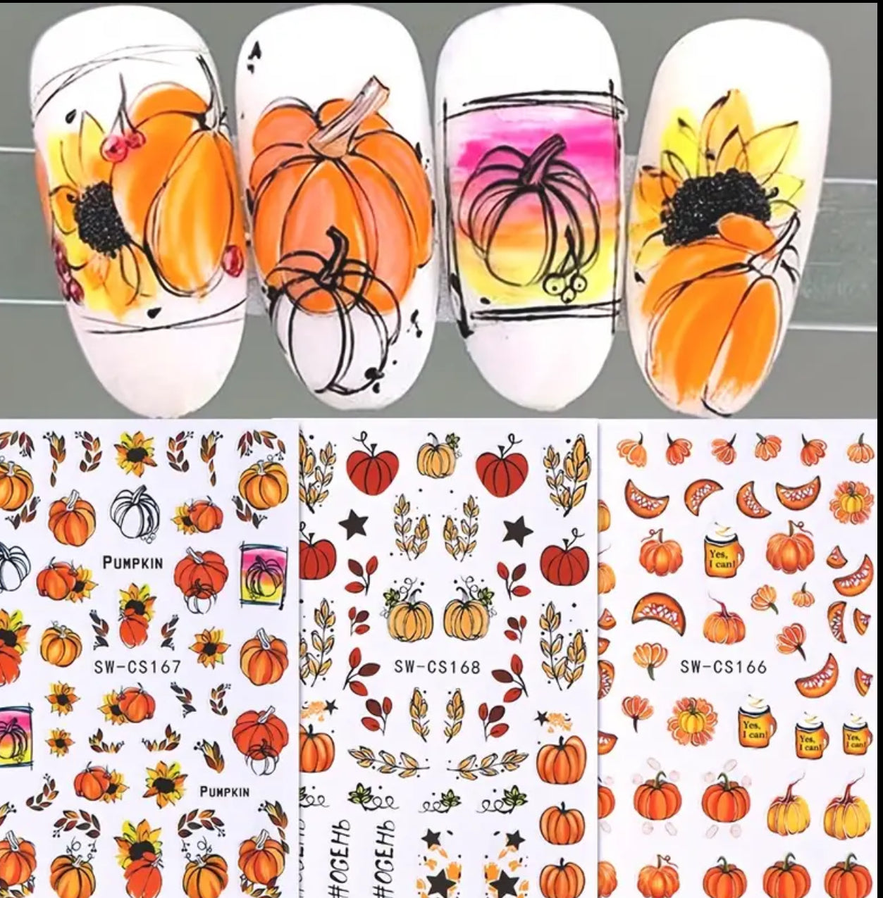 Autumn • Fall • Thanksgiving Nail Stickers & Decals