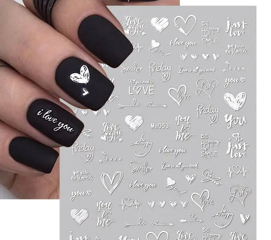 Valentines Day Nail Decals