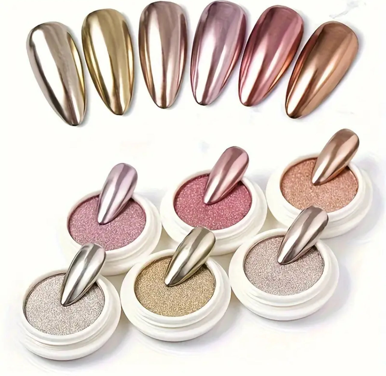 Metallic chroming powder