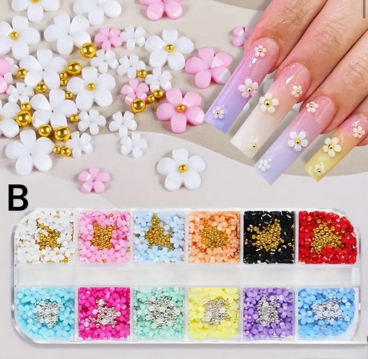 Flower Nail Charm Kit