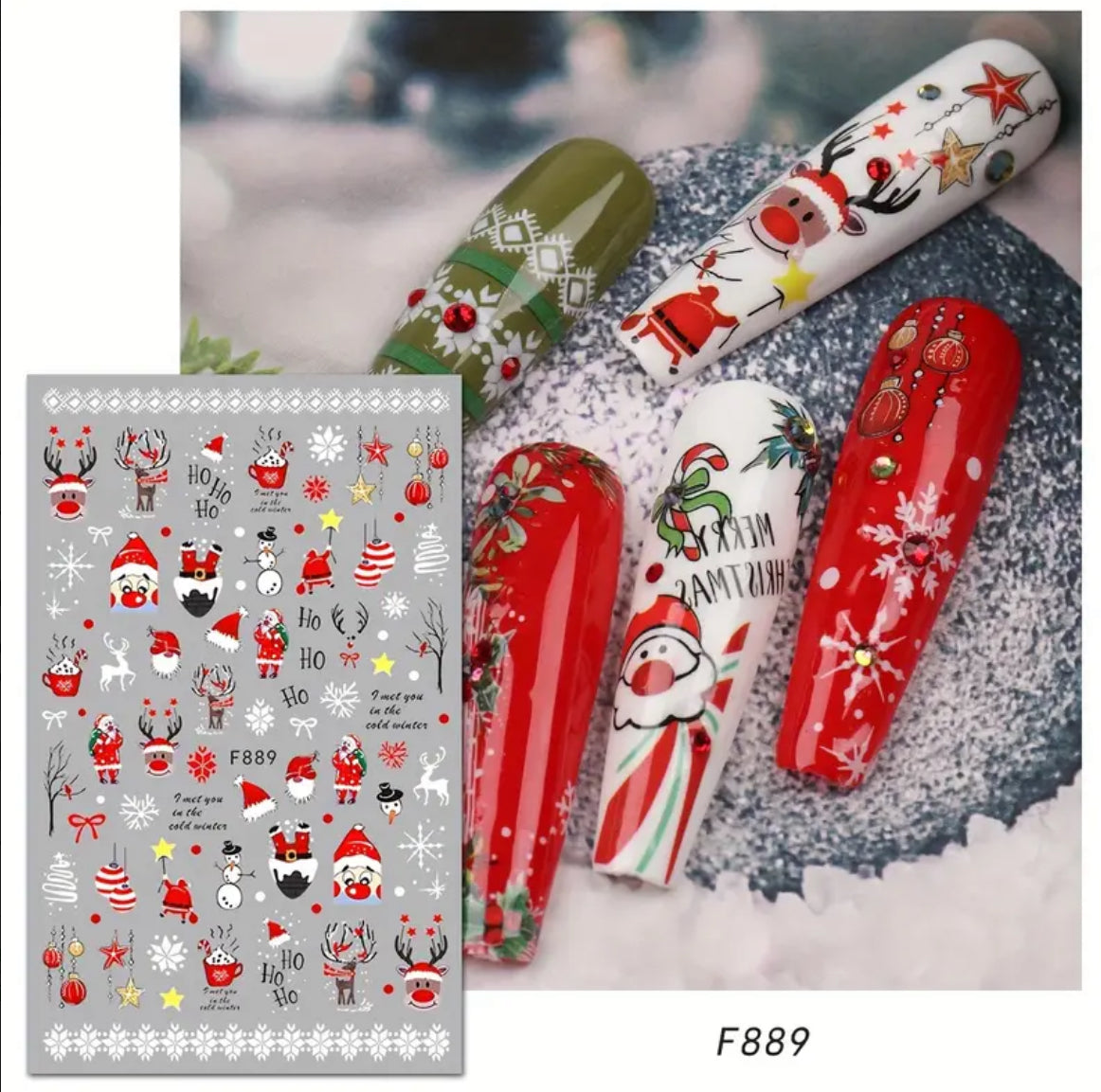 Christmas & New Years Nail Stickers