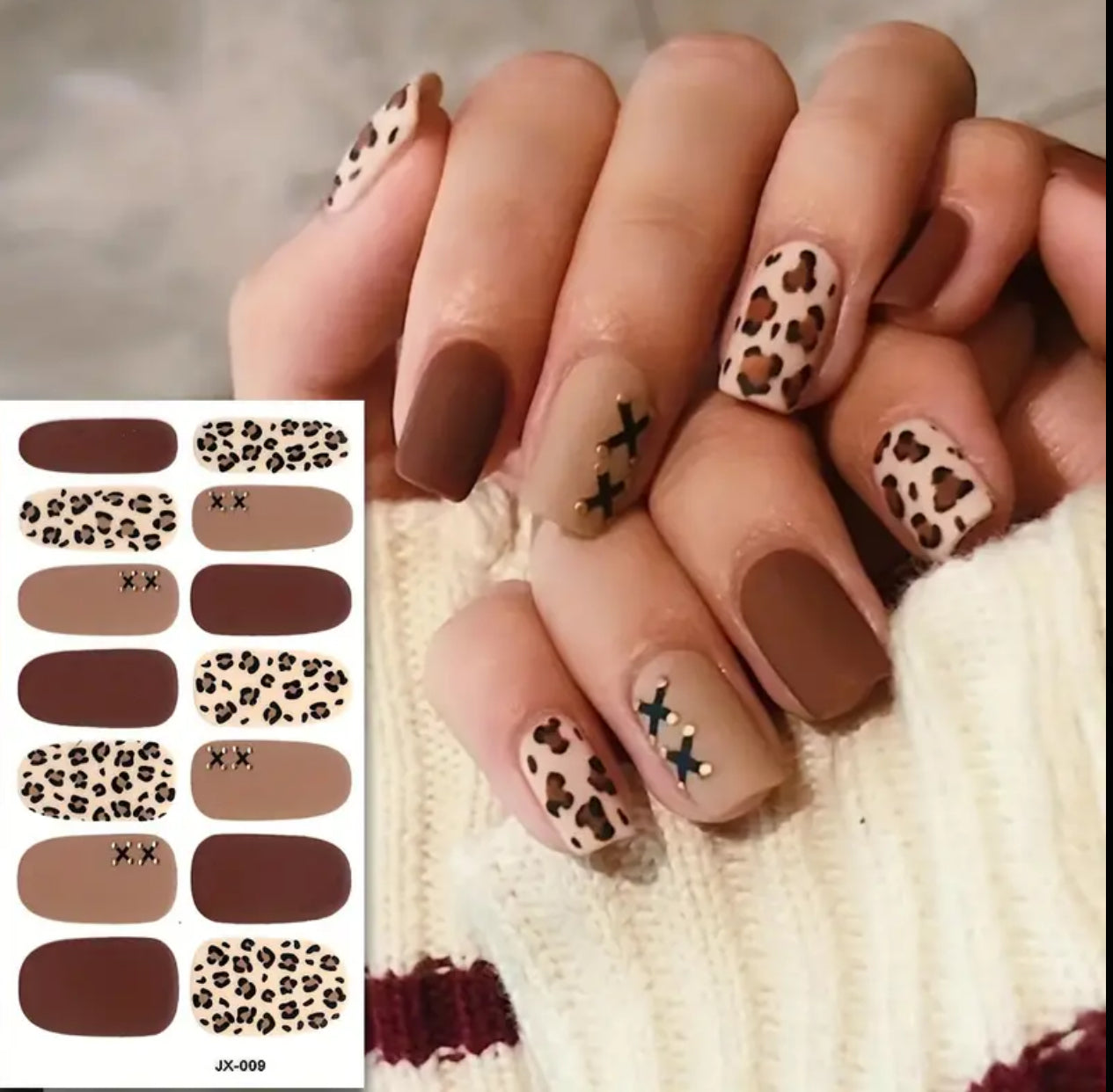 Leopard Print Nail stickers-7 styles