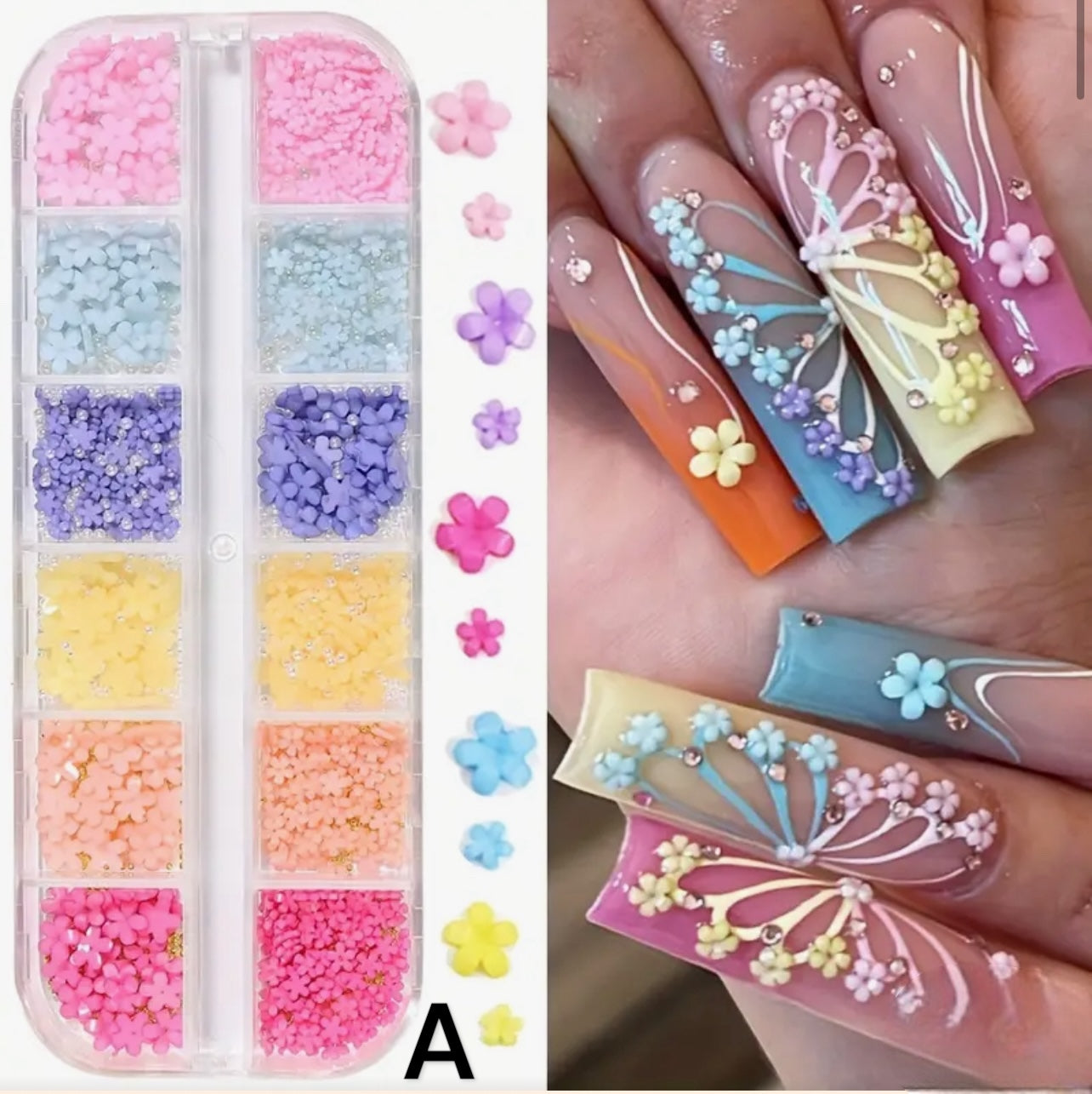 Flower Nail Charm Kit