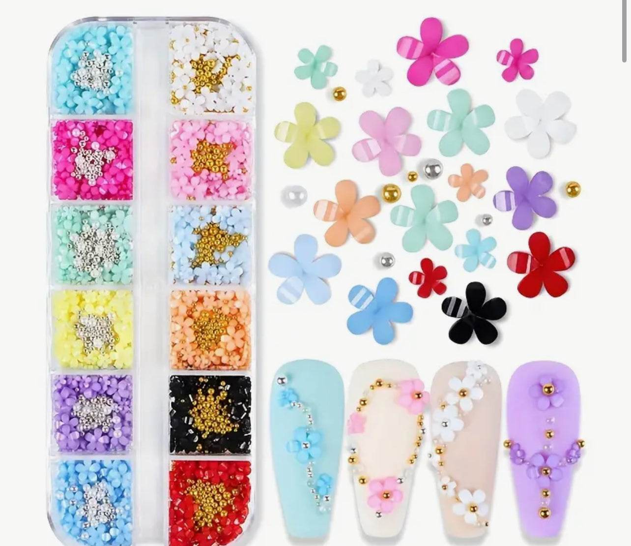 Flower Nail Charm Kit