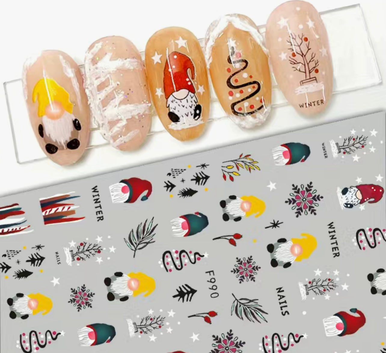 Christmas & New Years Nail Stickers