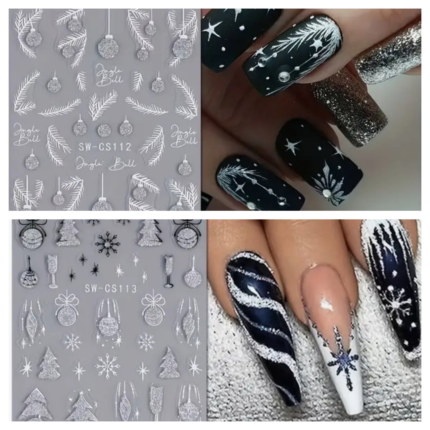 Christmas & New Years Nail Stickers