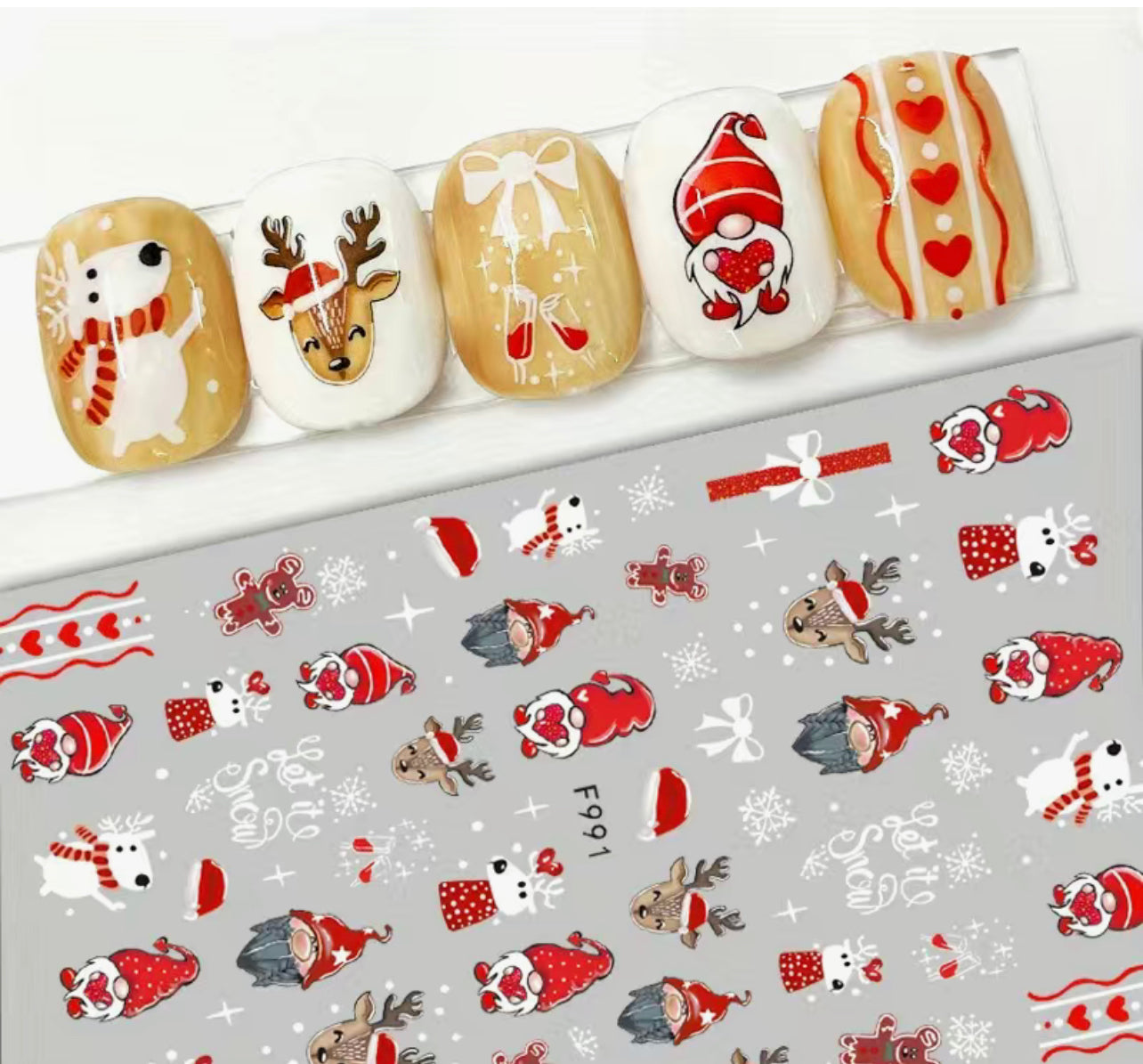 Christmas & New Years Nail Stickers