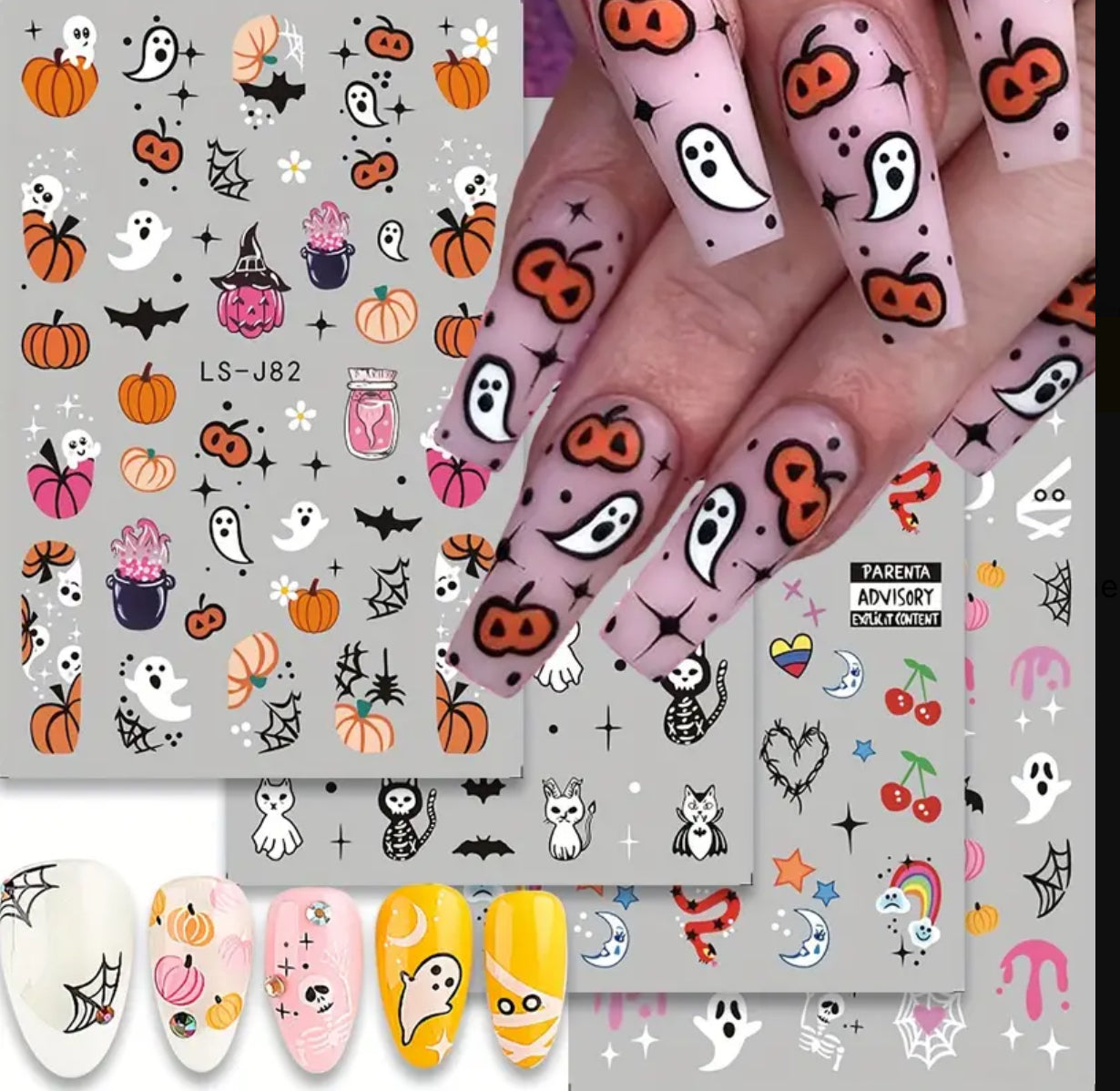 Halloween Nail Stickers/Decals