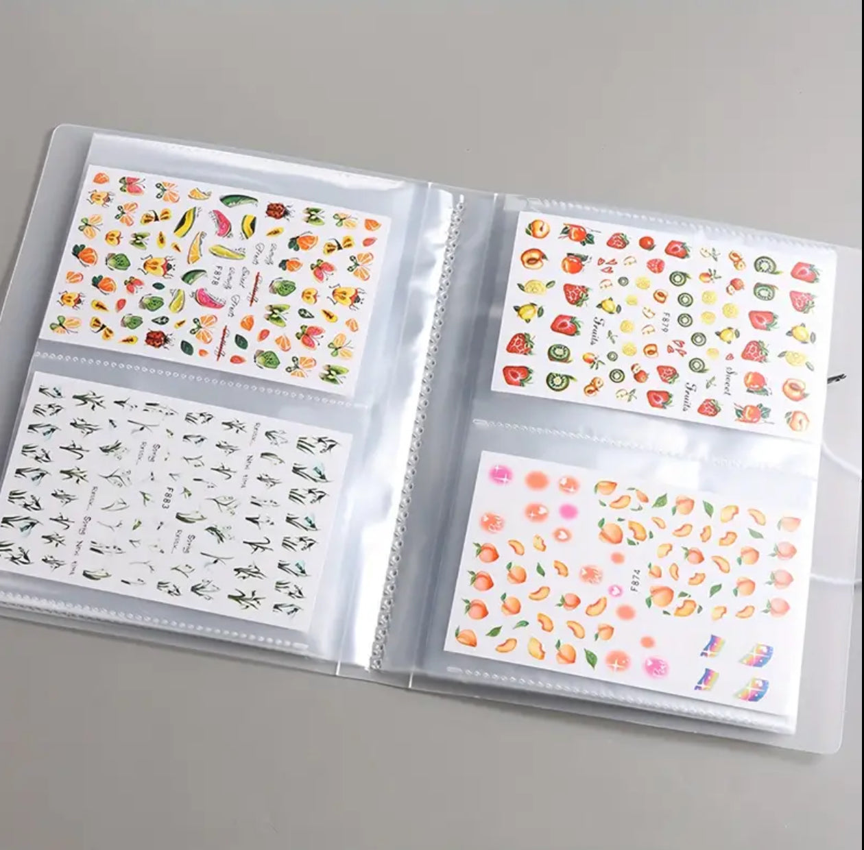 Nail Decal Storage Book