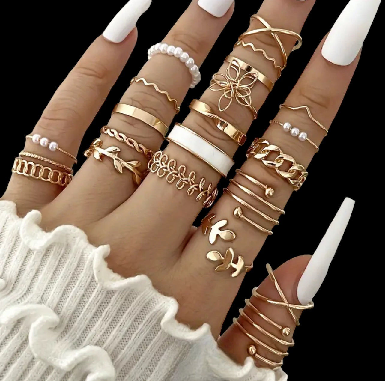 22 Pc Boho Style rings