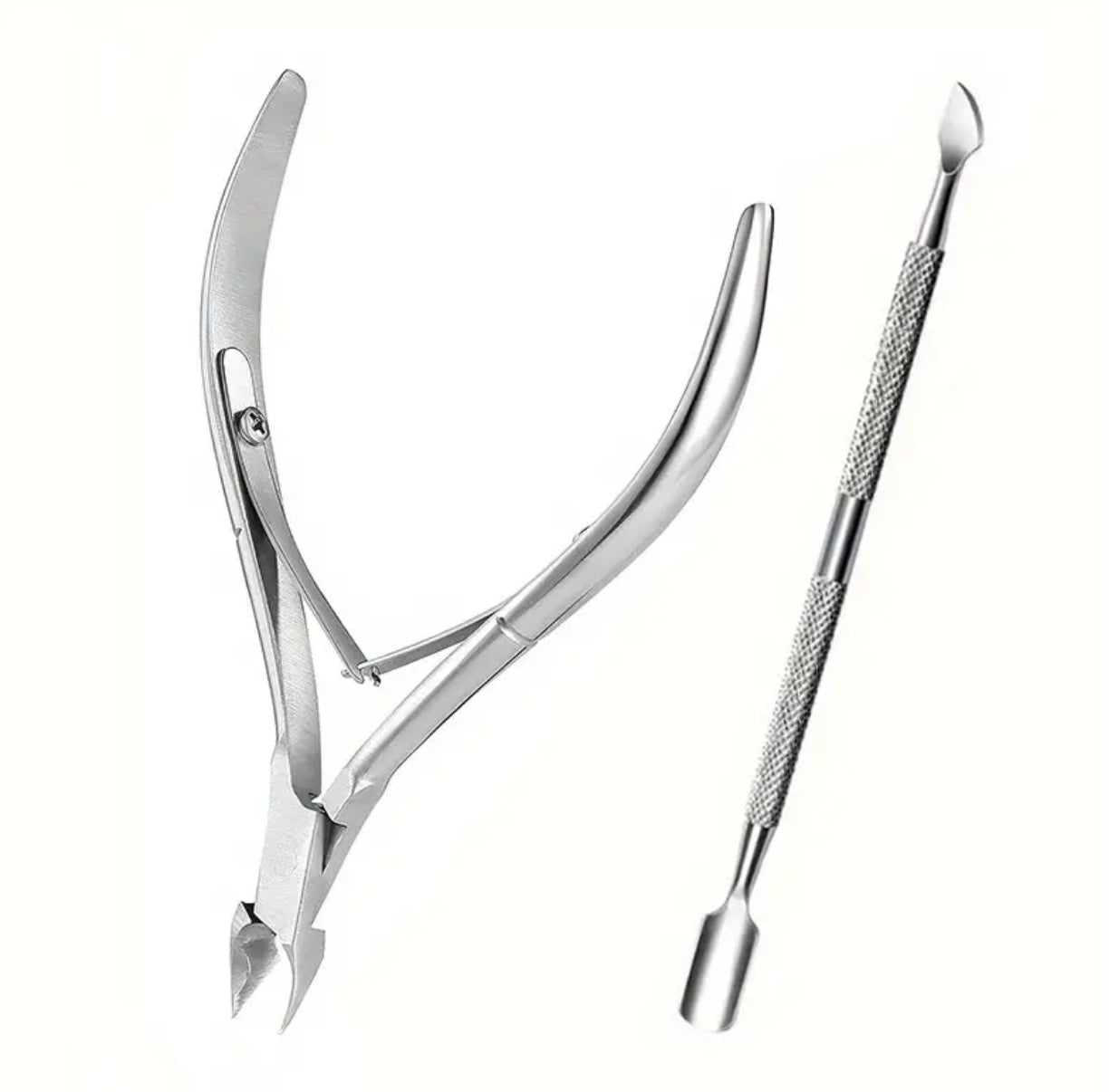 Cuticle Trimmer with Cuticle Pusher and Dip remover