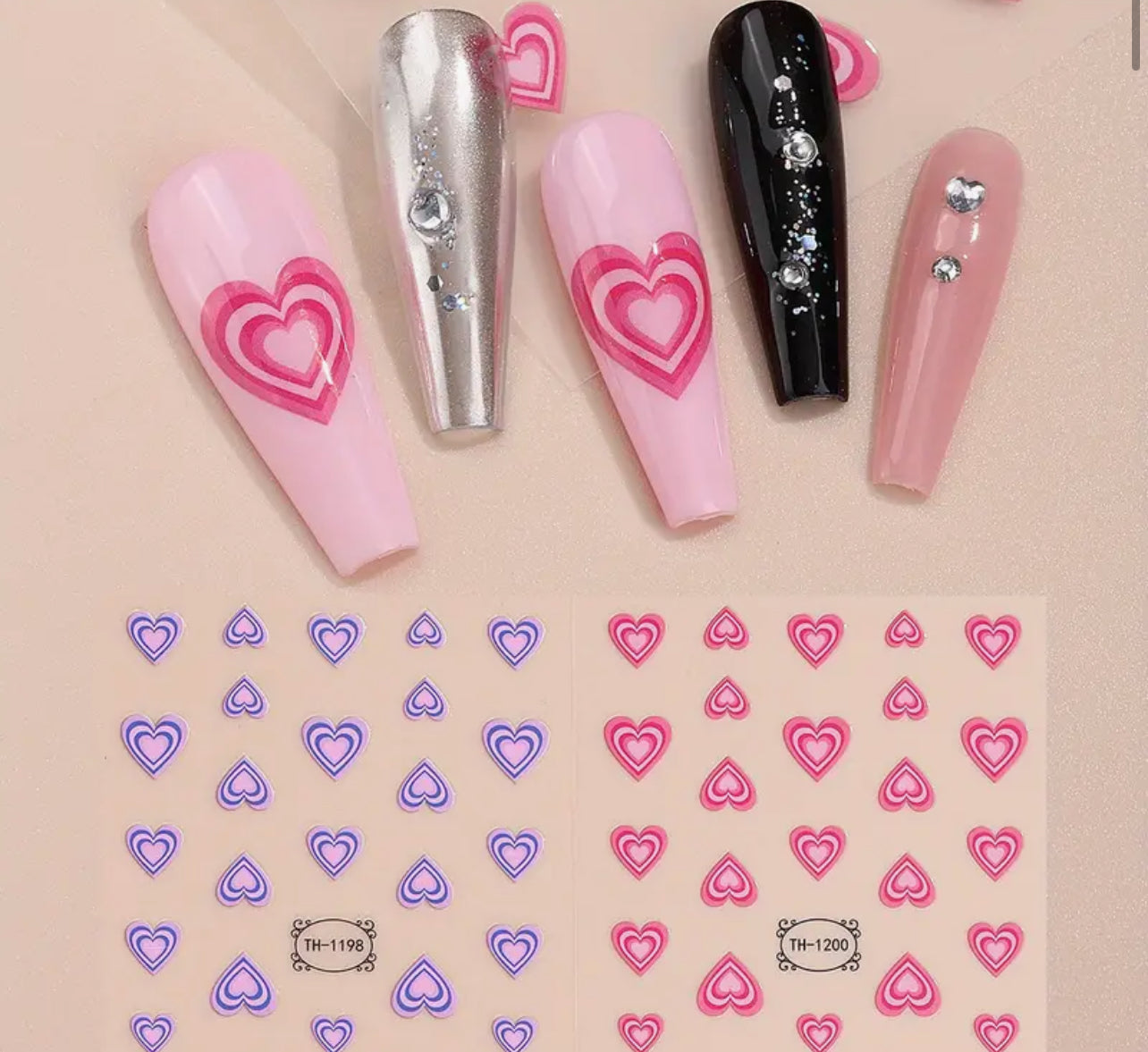 Valentines Day Nail Decals