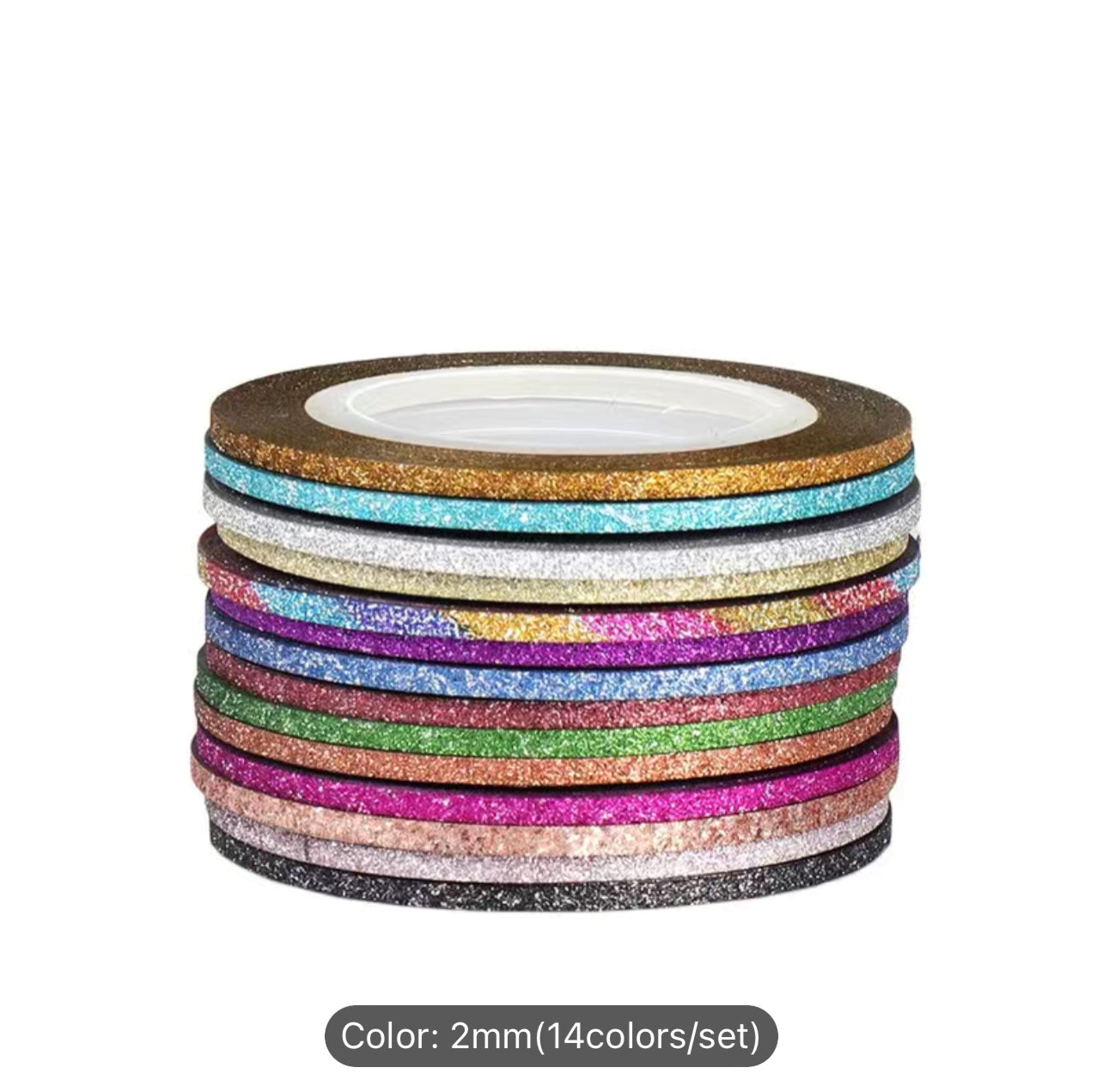 Multicolored Nail Striping Tape Bundle