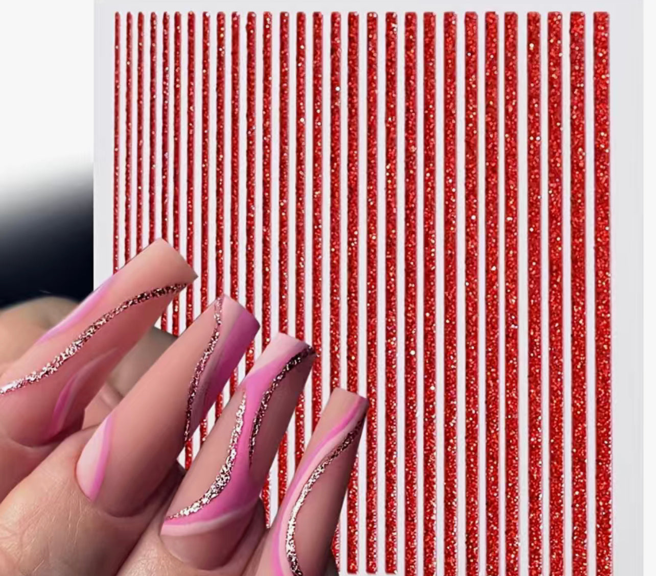 3D Line Nail Stickers