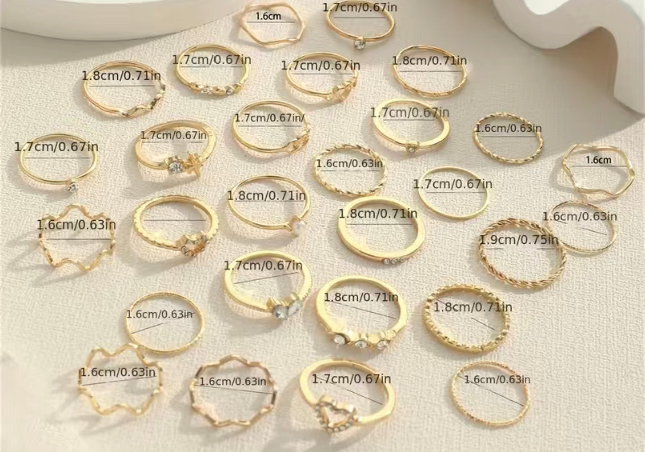 28 pc stacking rings