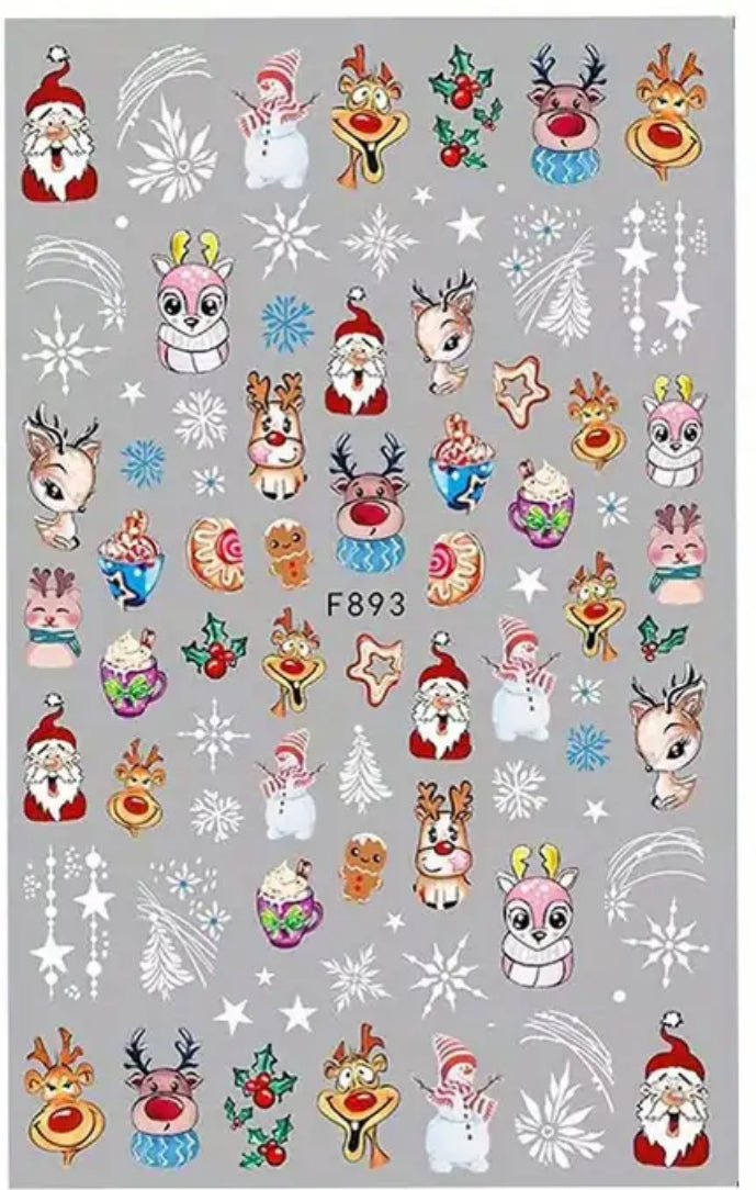 Christmas & New Years Nail Stickers