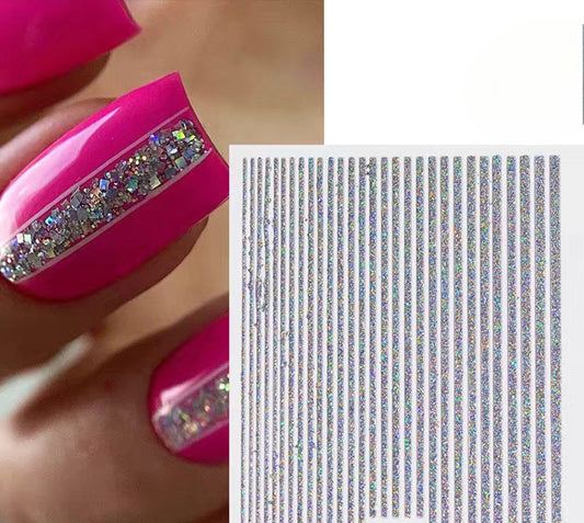 3D Line Nail Stickers