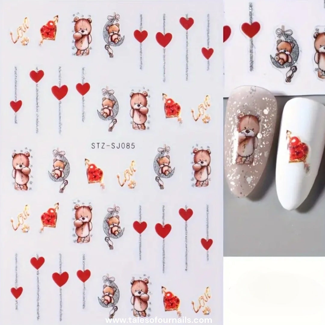 Valentines Day Nail Decals